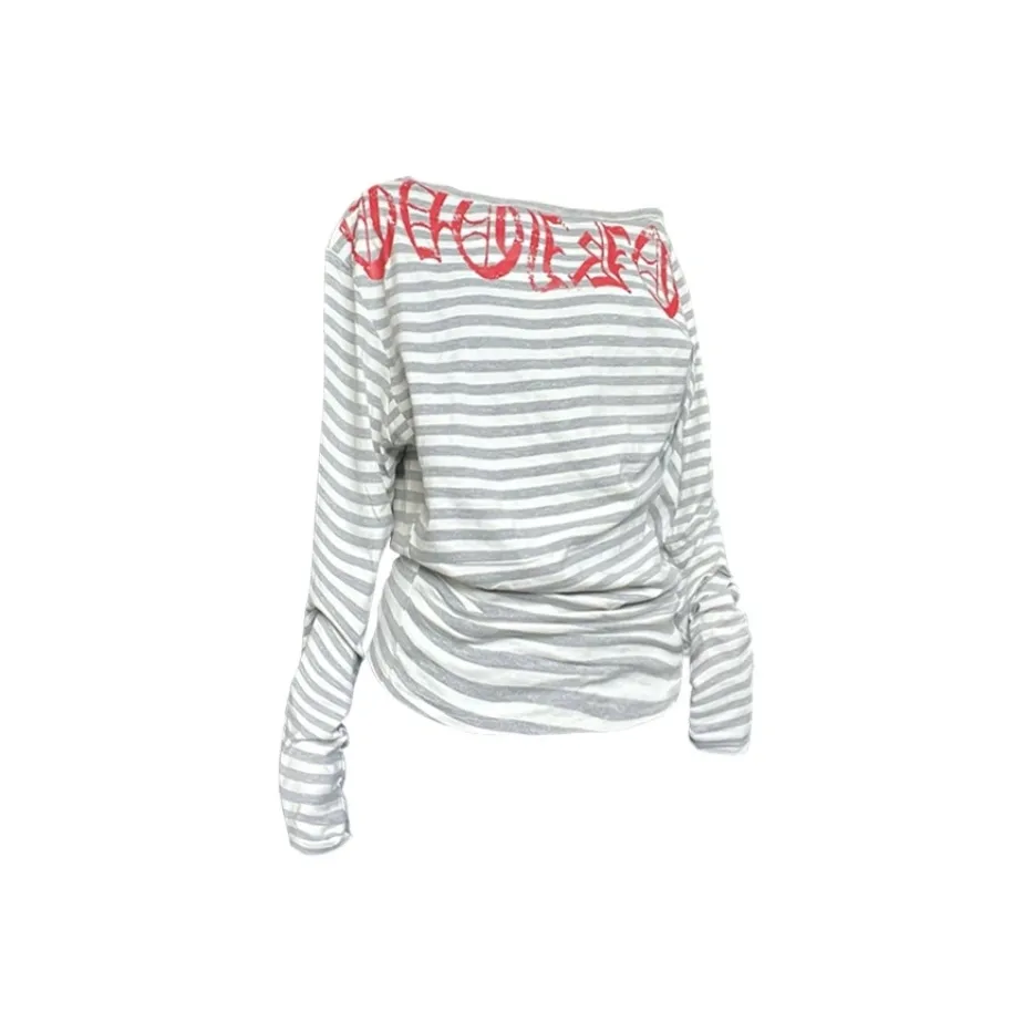 YINLEI Длинный рукав Т-рубашка Женская