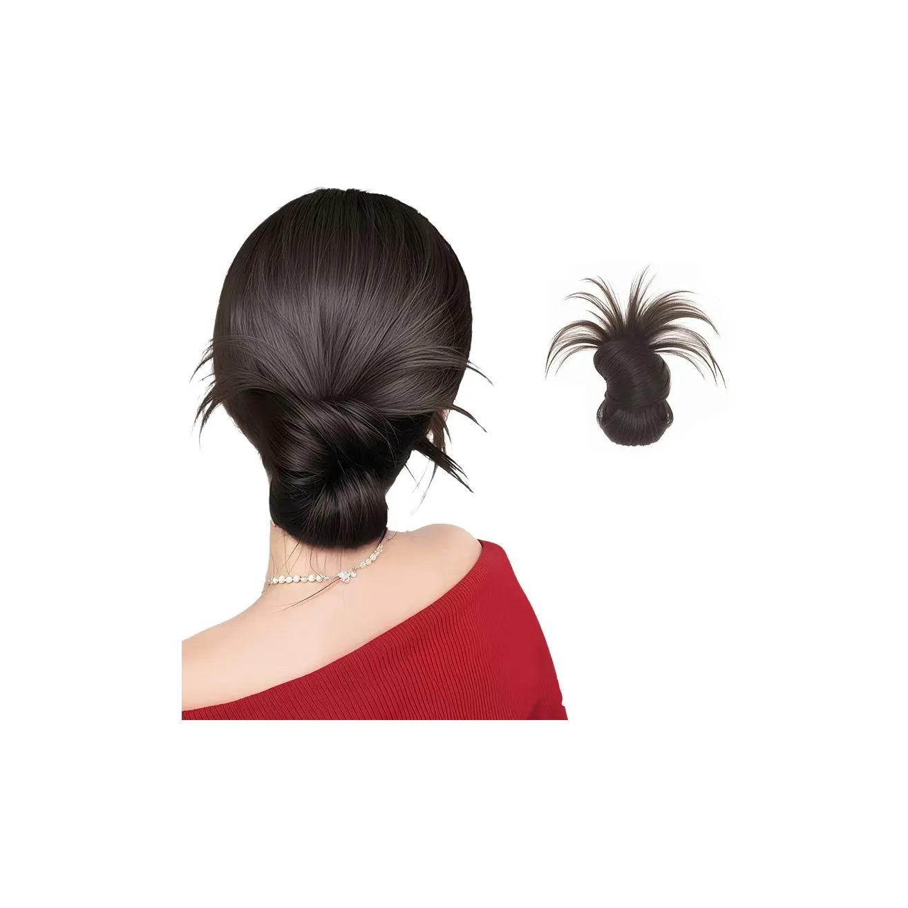 Заколка-краб WANWANFENG для низкого кота парики из протеинового волокна для женщин