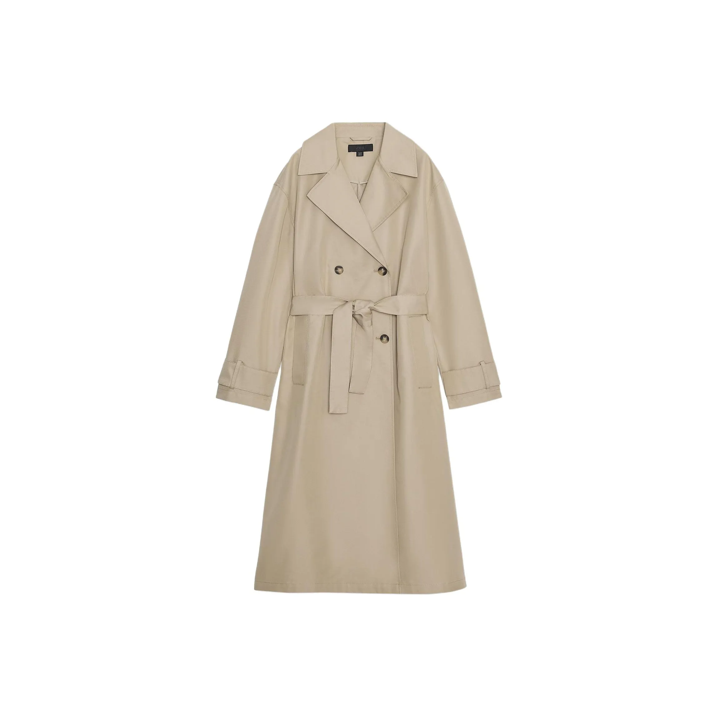 ZARA Коричневый Женский Тренч