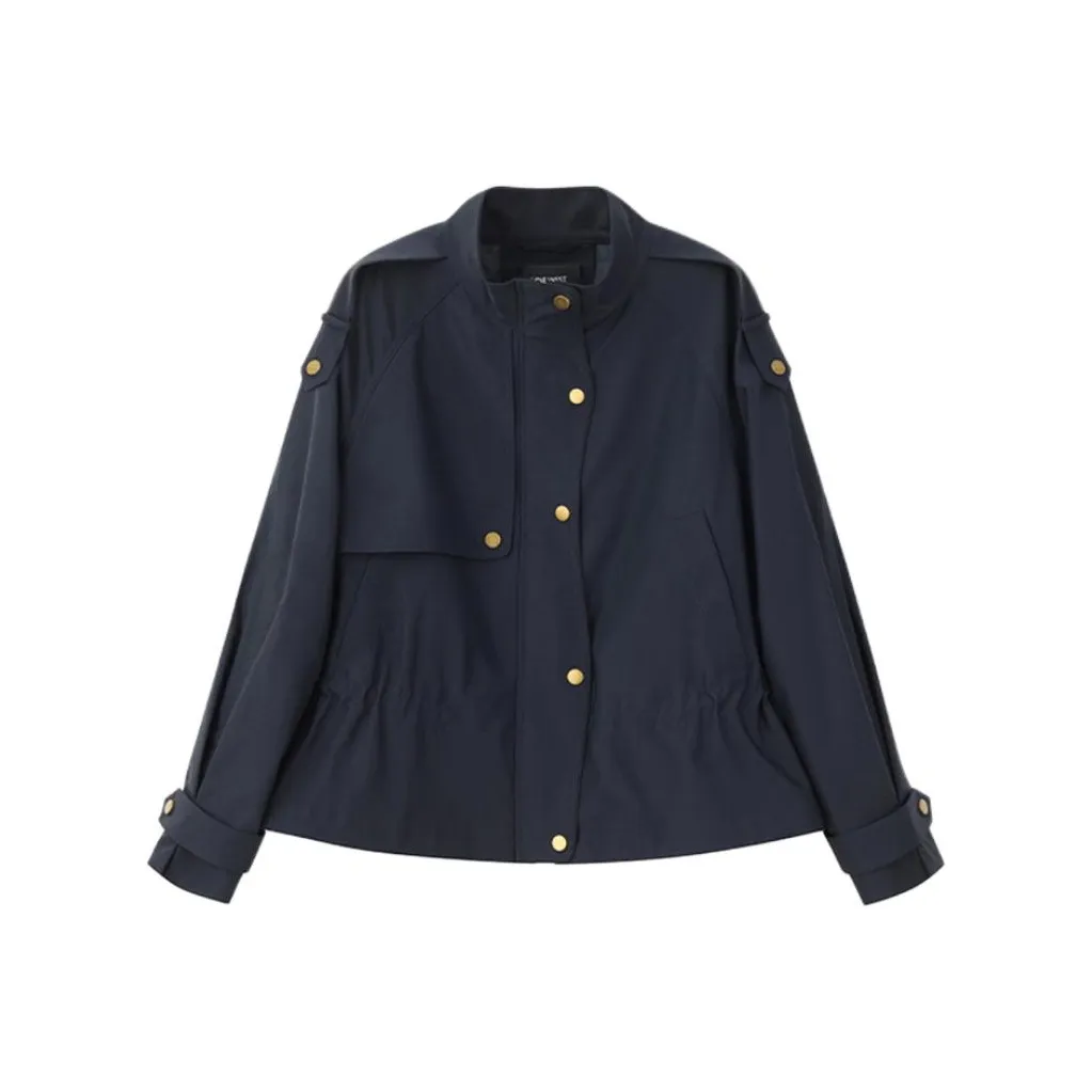 NINE WEST Темно-синий синий женский тренч