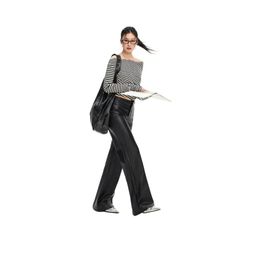 ZXBY Женские кожаные штаны