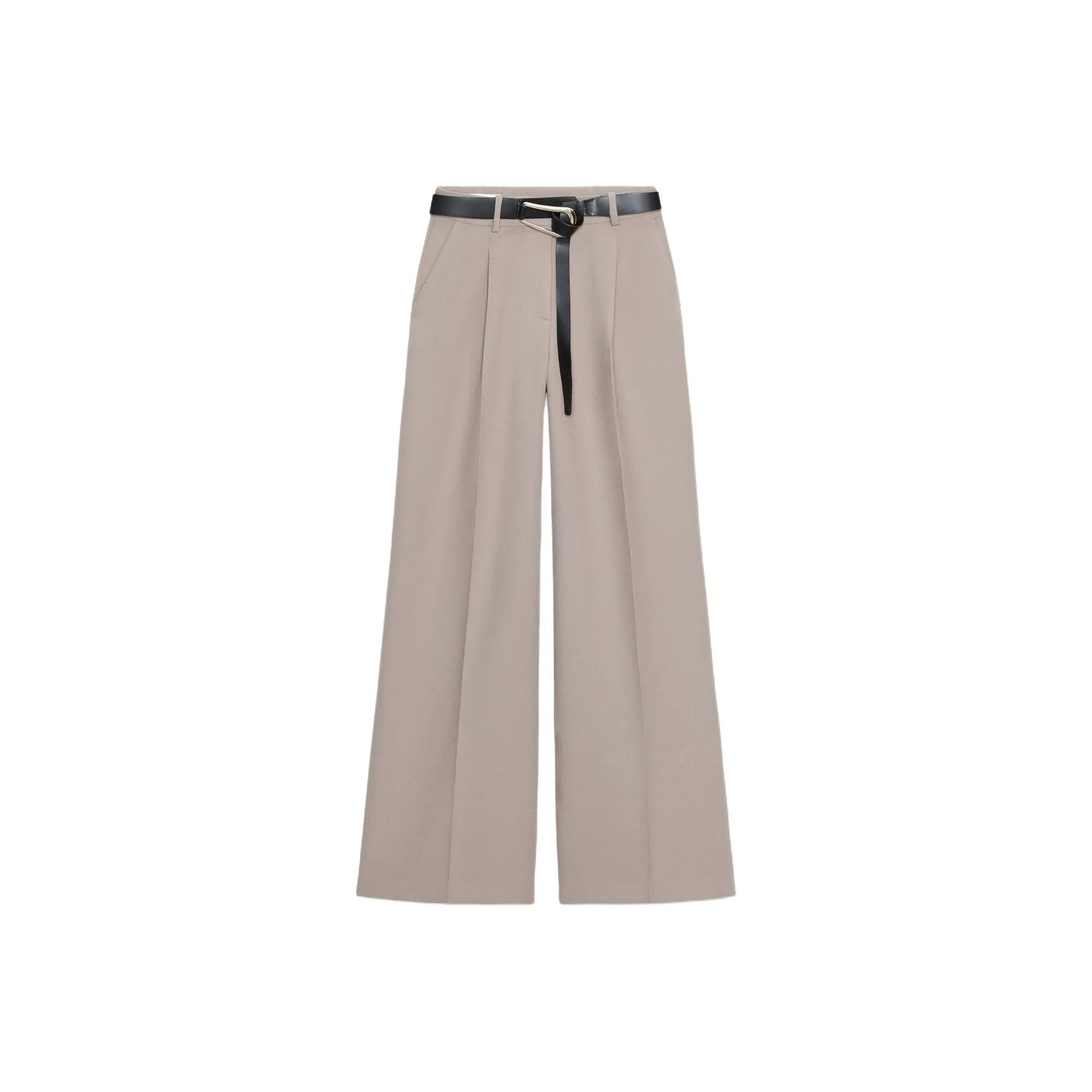 ZARA Light Beige Women's Casual Pants ZARA Светло-бежевые женские повседневные брюки