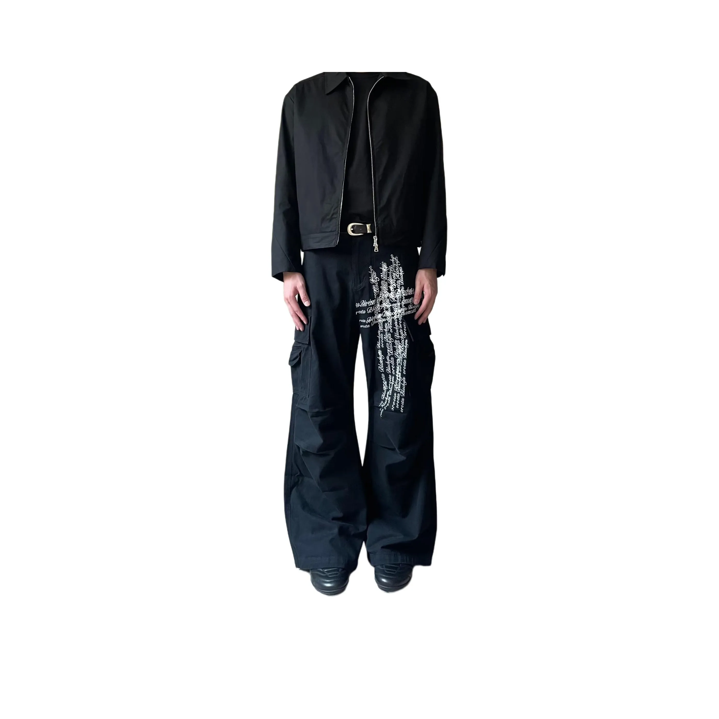 HIPHOPPUNKS Мужские черные джинсы