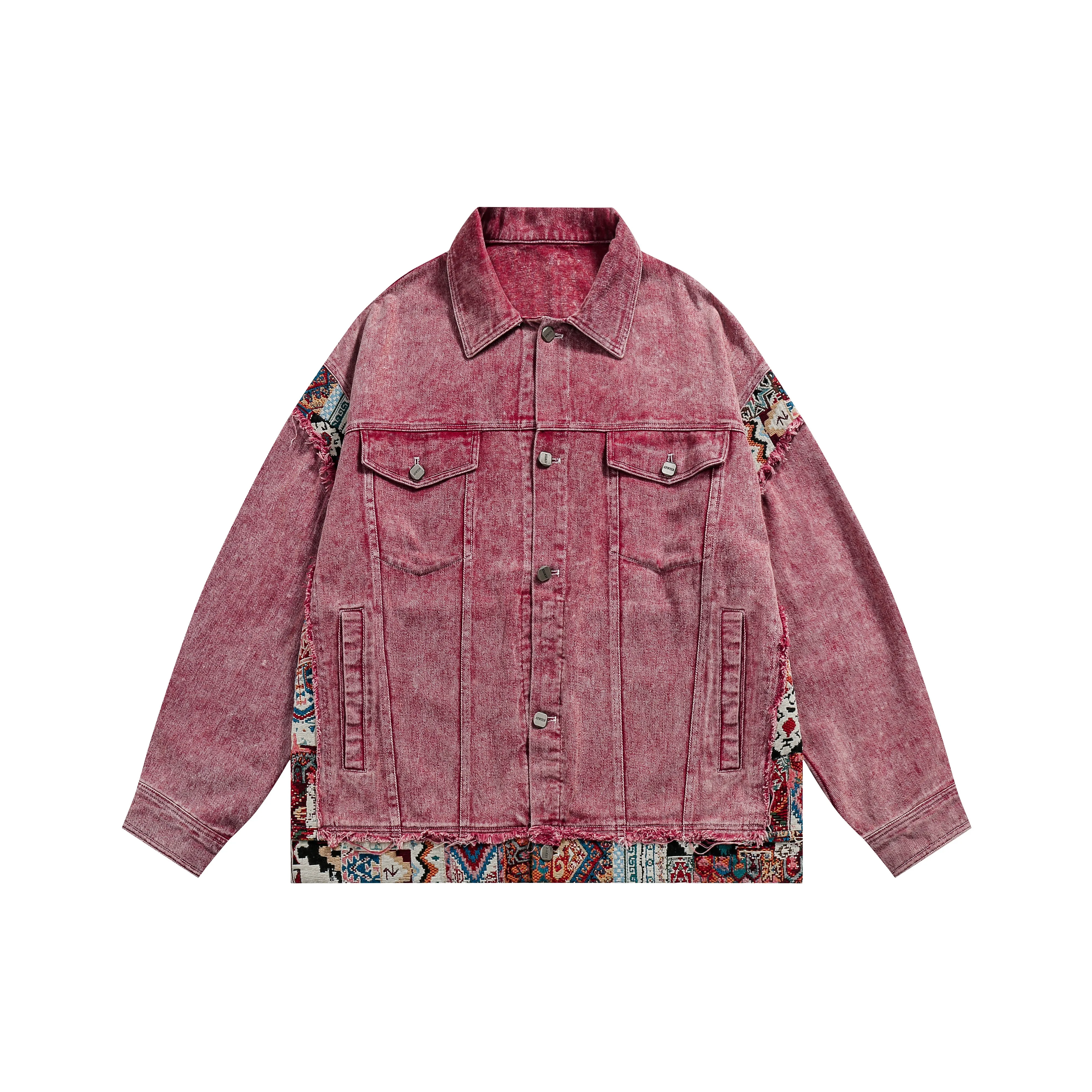 Ant Studio Бургунди Унисекс Джинсовые Куртки