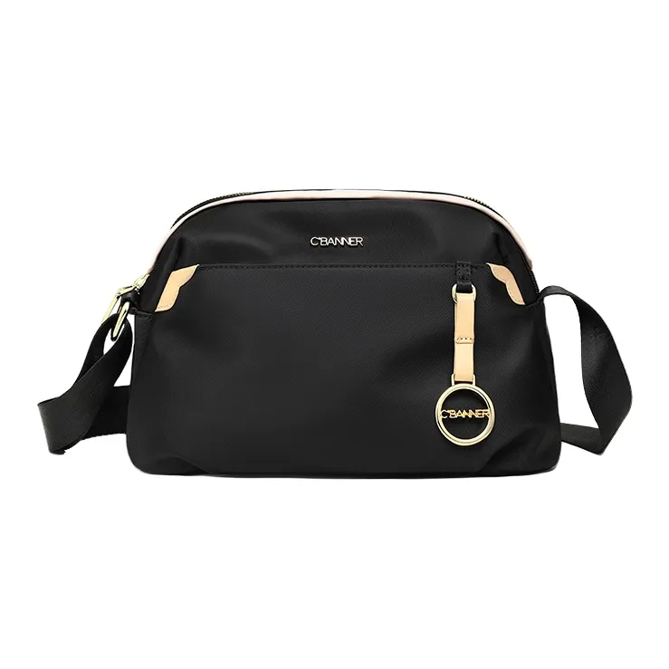 C°BANNER Сумка через плечо из ткани среднего размера женская черная