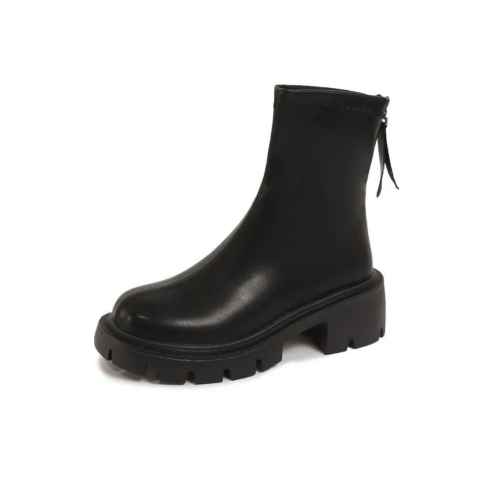 Puppytown Британский стиль Платформа Ботильоны Женские