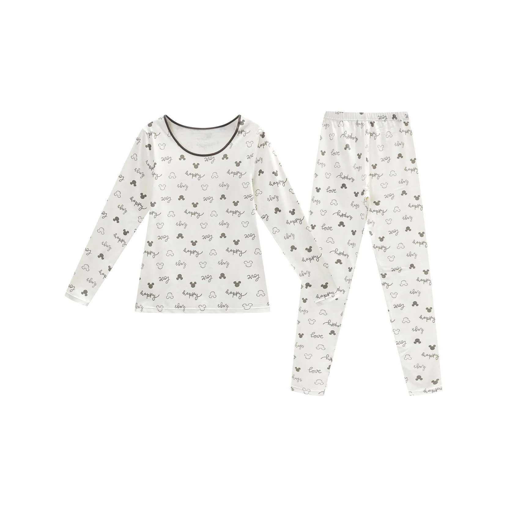 GUKOO x Disney Mickey Термический комплект женский серый белый