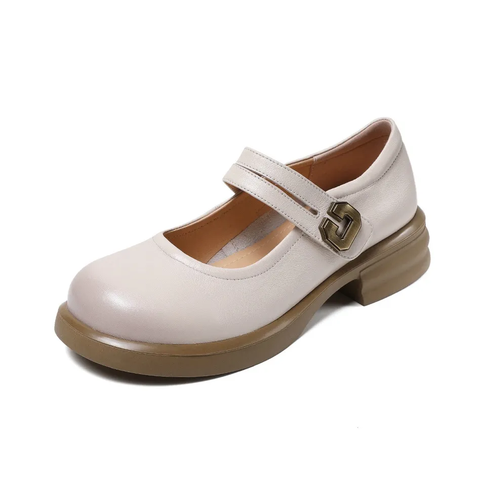 H2 Лицевая коровья кожа Женская обувь Эксклюзивная Модная Удобная Универсальная Модная Обувь Женские Туфли Мэри Джейн Женские