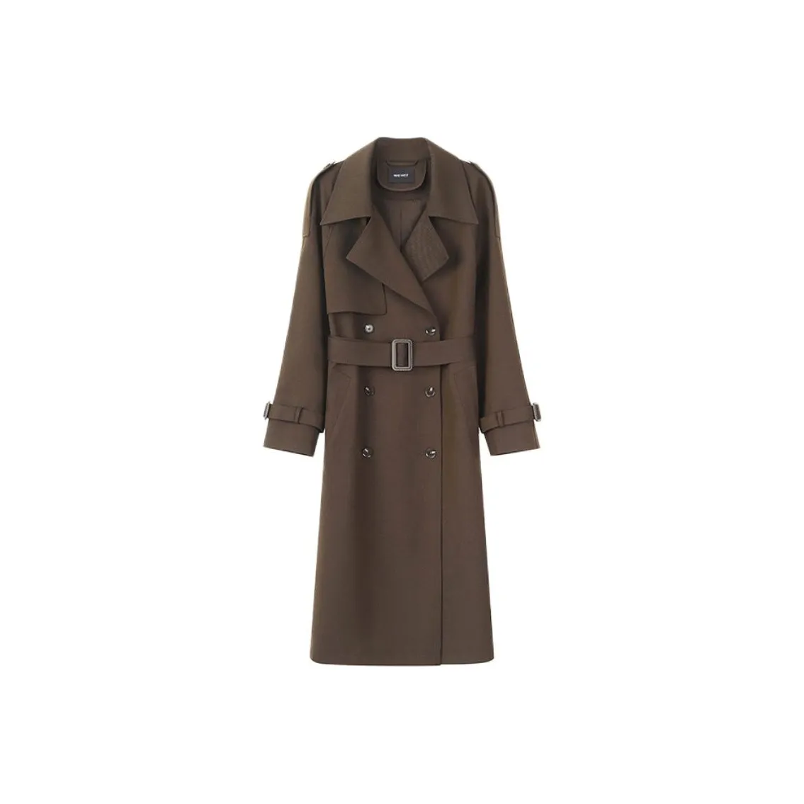 NINE WEST Шоколадно-коричневый женский тренч