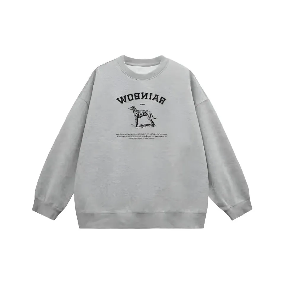 DANCANG Мягкий And Cozy Crew Шея С принтом Флис с подкладкой Худи и Свитшоты Женские