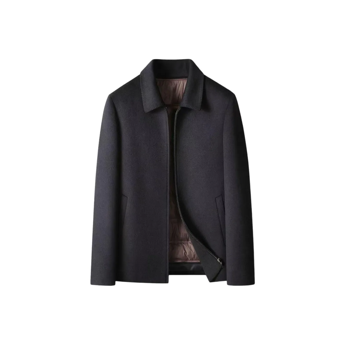 SENJIALUO Темно-синий синий мужской пальто