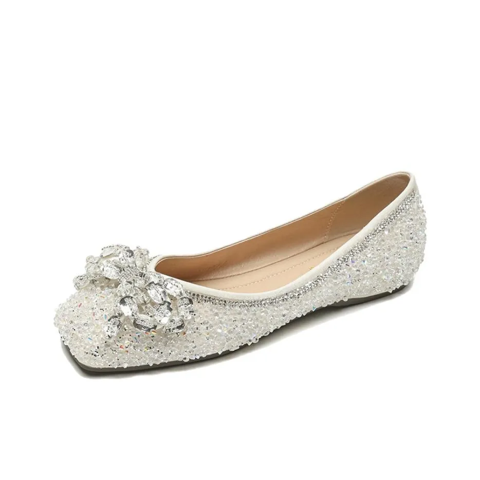 Lan Miao Женские повседневные туфли Ecru Женские