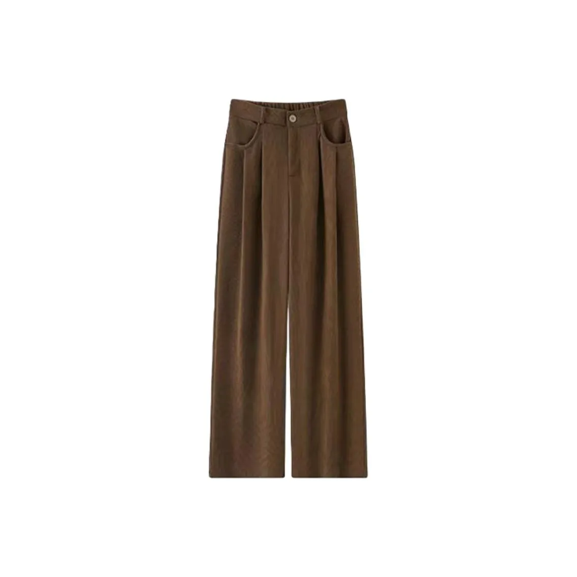 POPO.INFO Коричневый Женские Повседневные Штаны