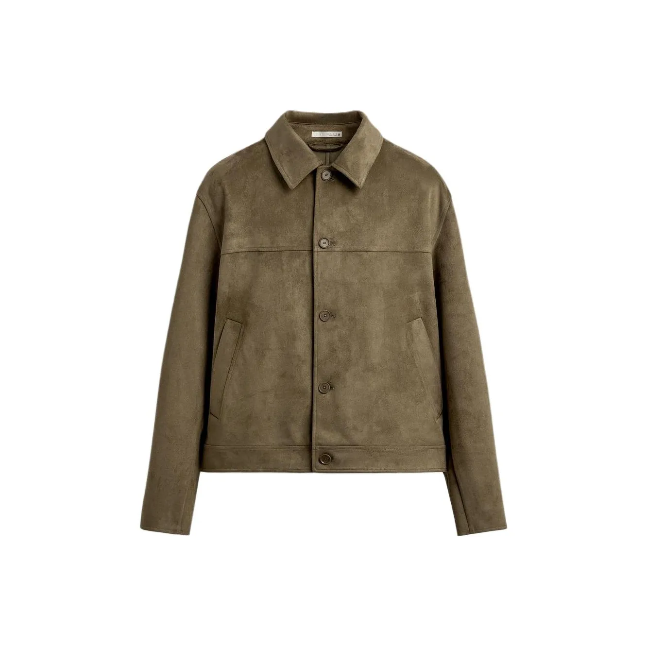 ZARA Мужские куртки темно-коричневого цвета