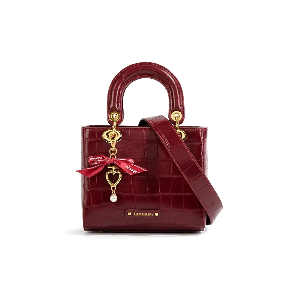 CentarlKatty Handbags Burgundy