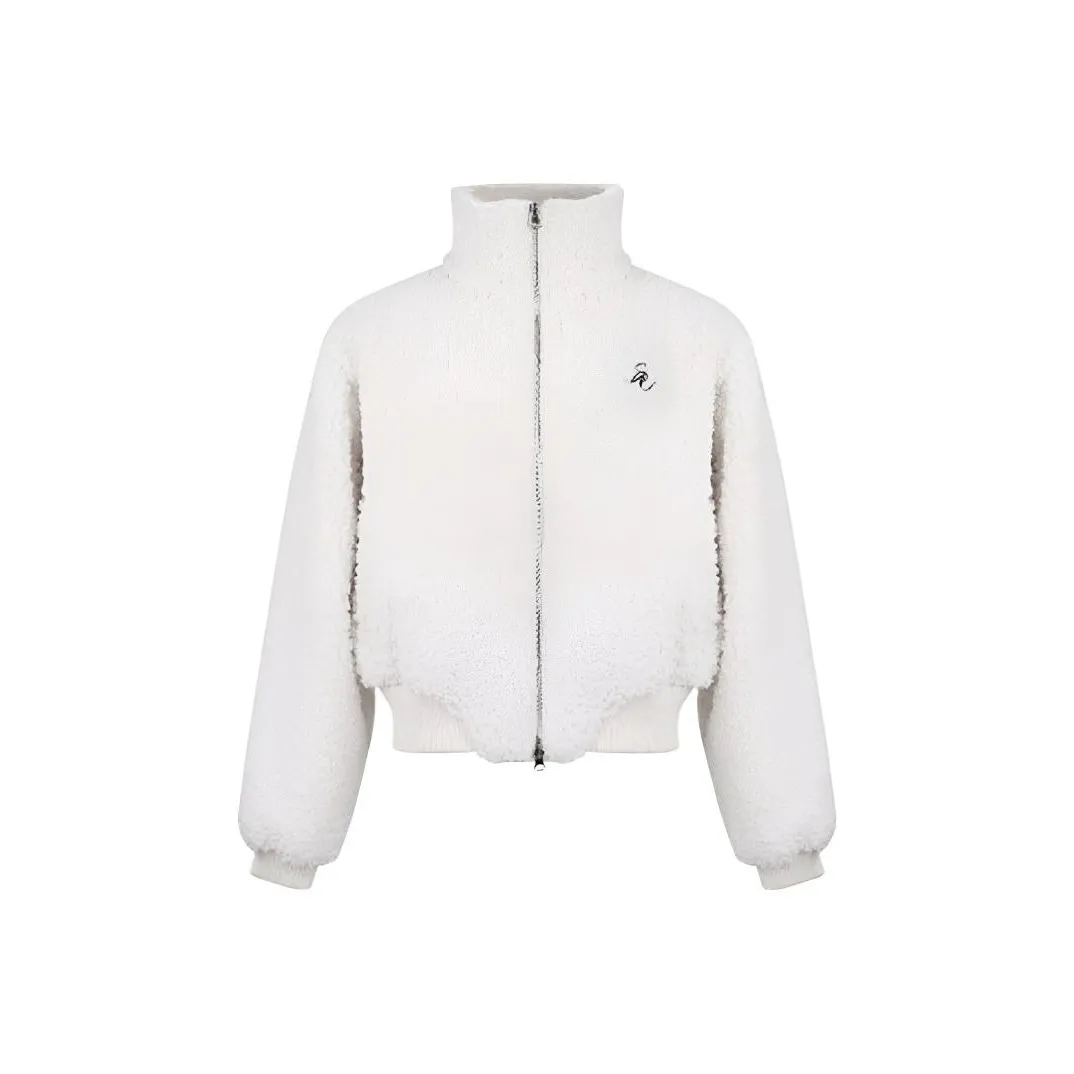 REMOULD Ecru Утолщенный и с флисовой подкладкой Женское короткое пальто