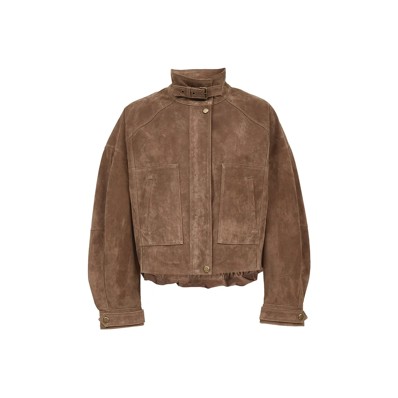 Only H9Z Кофейные зерна Коричневый Женская кожаная куртка