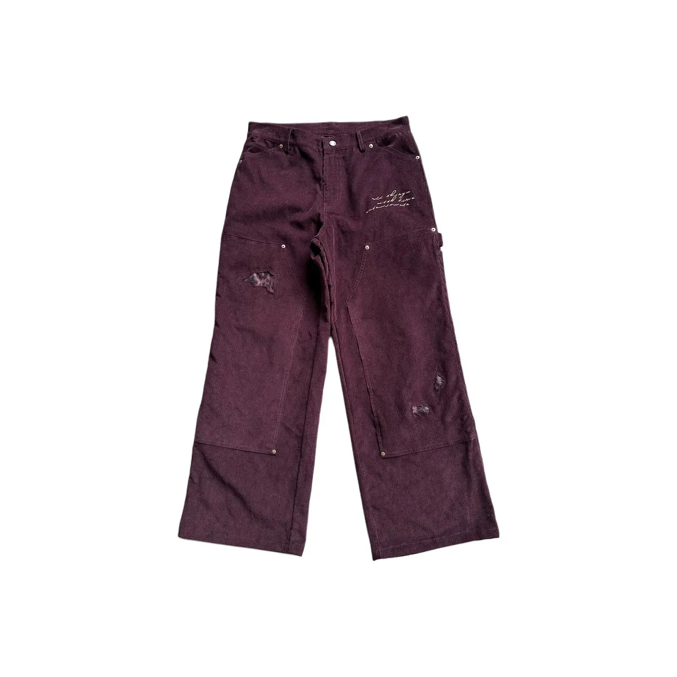 EROLE Бургунди Унисекс Карго Брюки