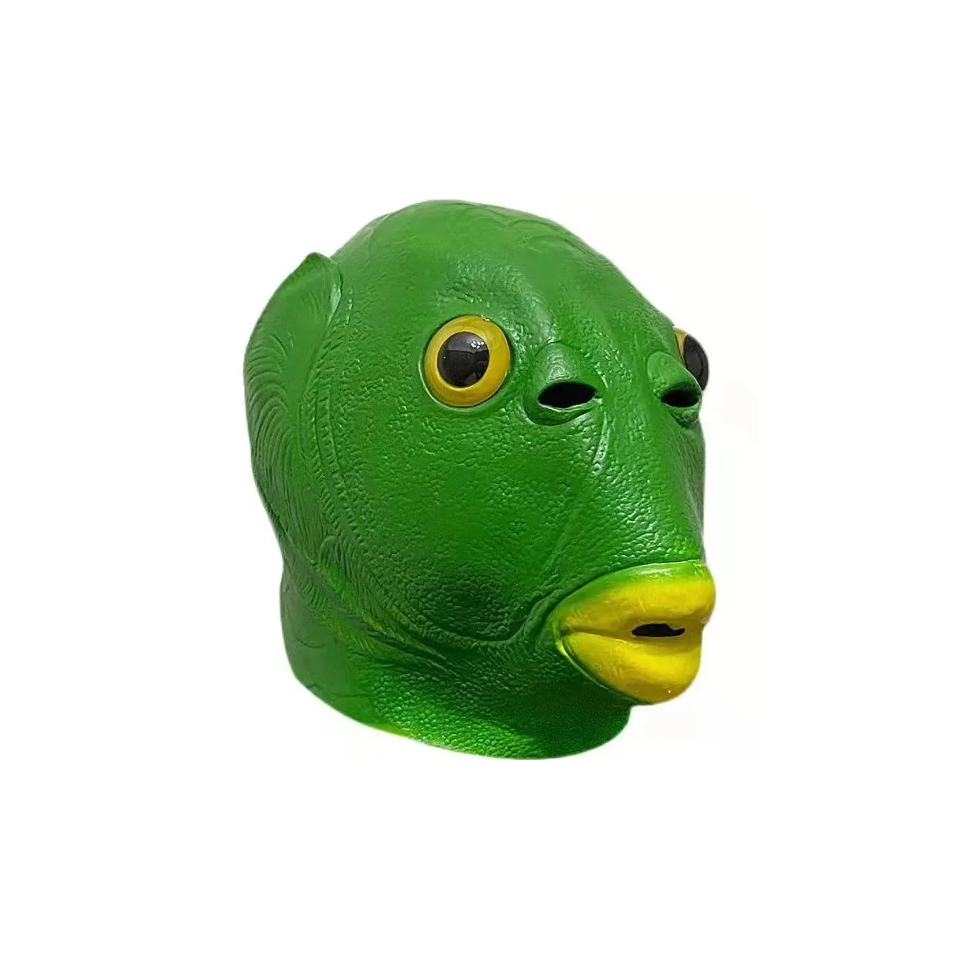 FGHGF Креативный Причудливый Песочный Скульптура Зеленый Головастый Монстр Рыбка Голова Пуловер Зеленый Головастый Рыбка Шуточный Игрушка