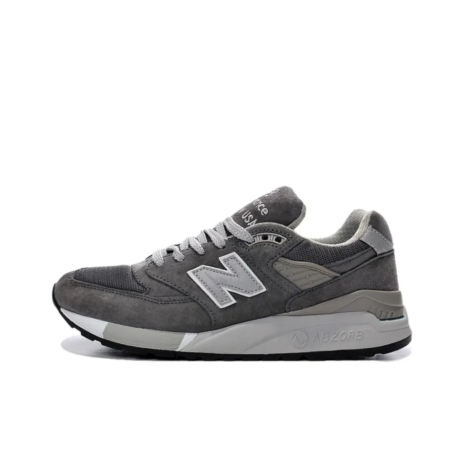 New Balance NB 998 Running Shoes Unisex Low-Top Gray