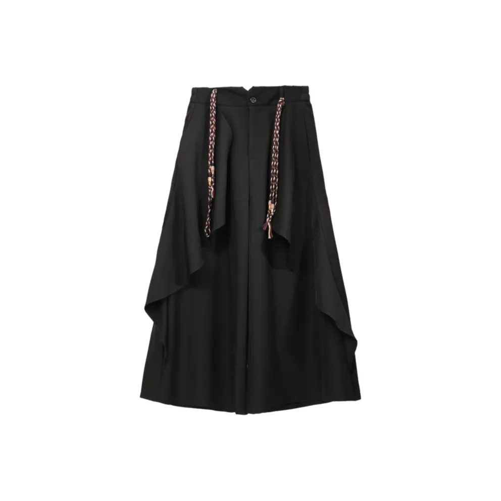 JIARONG Black Unisex Casual Pants JIARONG Черные Унисекс Повседневные Штаны