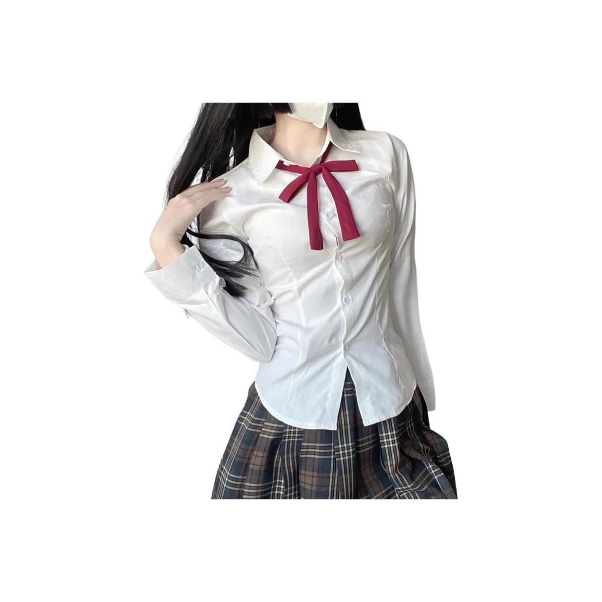 REMOULD Белый с Красной нитью Женские Рубашки