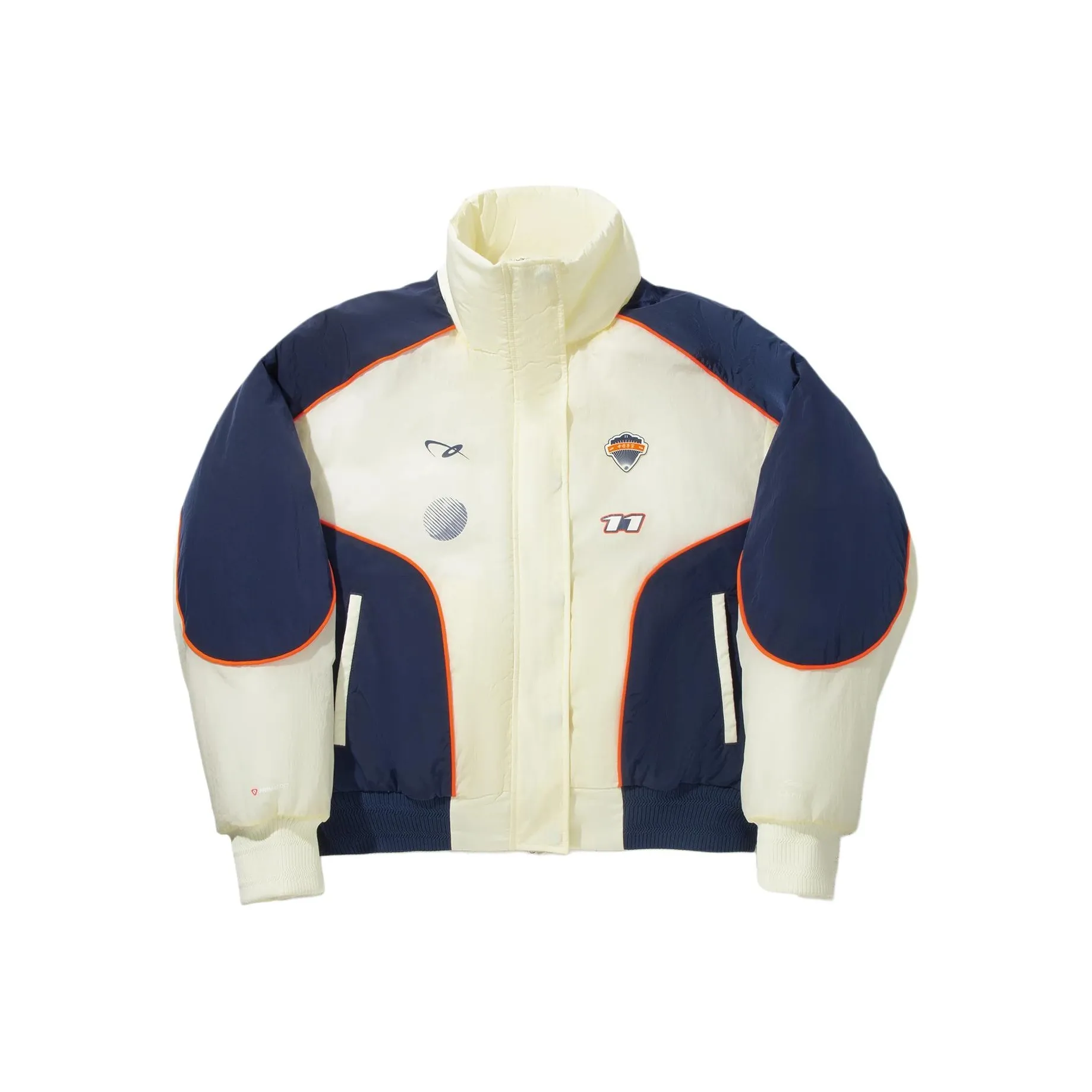 Подкладка Mother Of Pearl Белый Темно-синий Женские пуховики