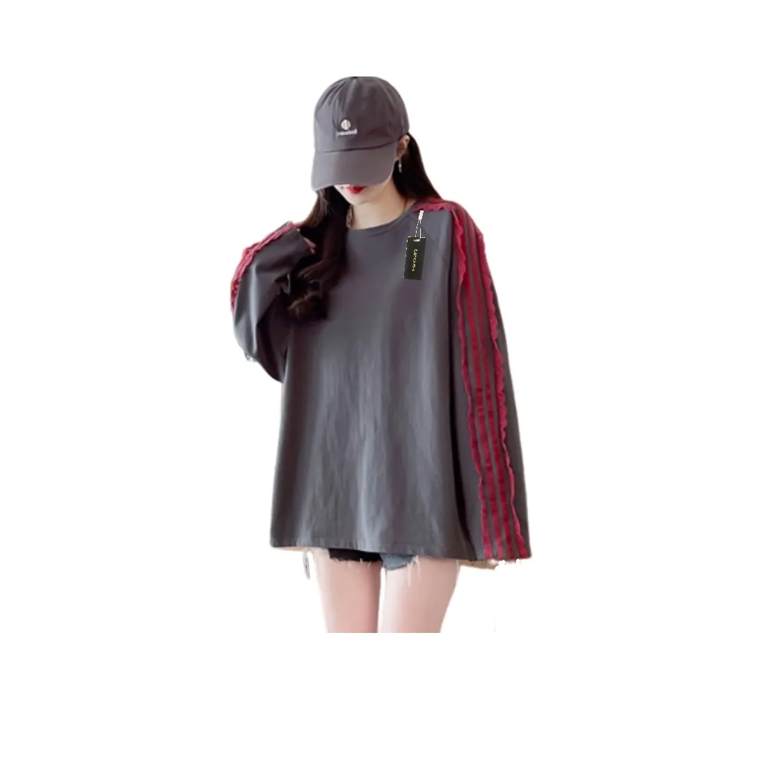 YICHEN Реглан рукав Свитшот Женский