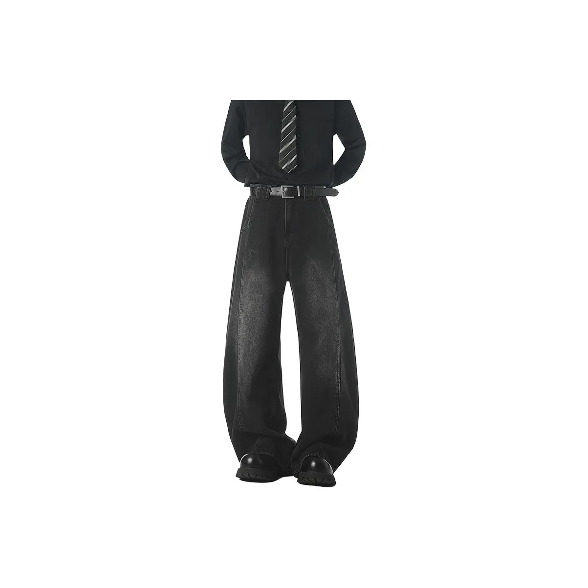 Trendy Shopkeeper Камень Мытый серый Мужские Джинсы