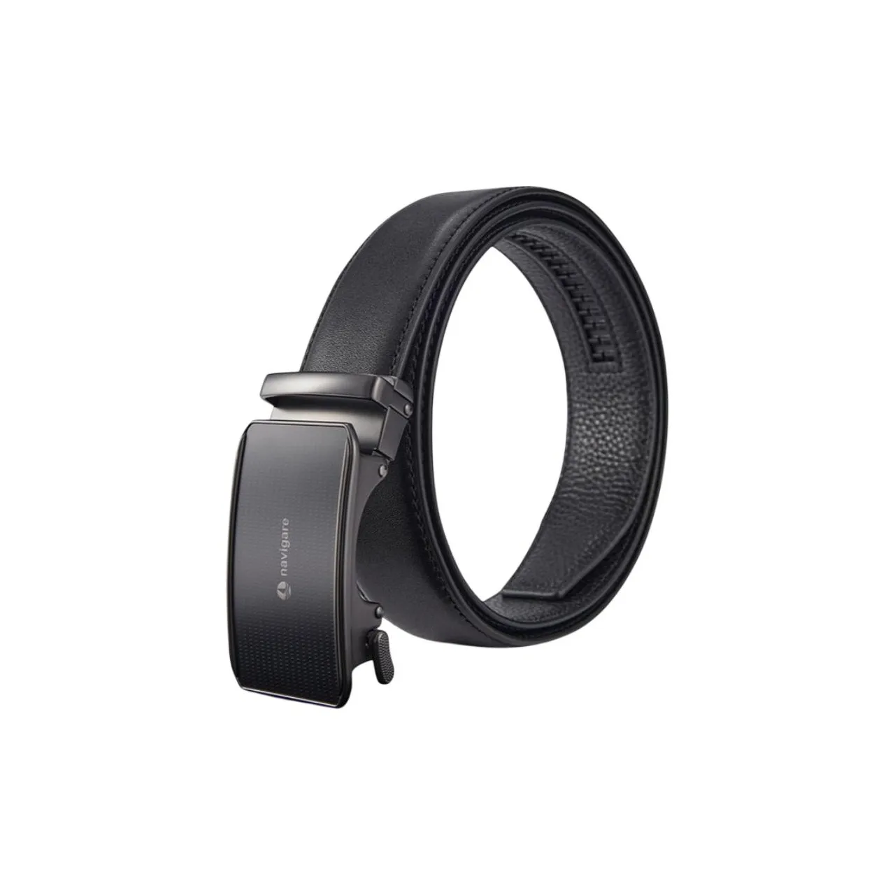 NAVIGARE Бизнес Повседневный Стиль Comfort Коровья Кожа Автоматический Застежка Кожаные Ремни Мужской 3,4CM