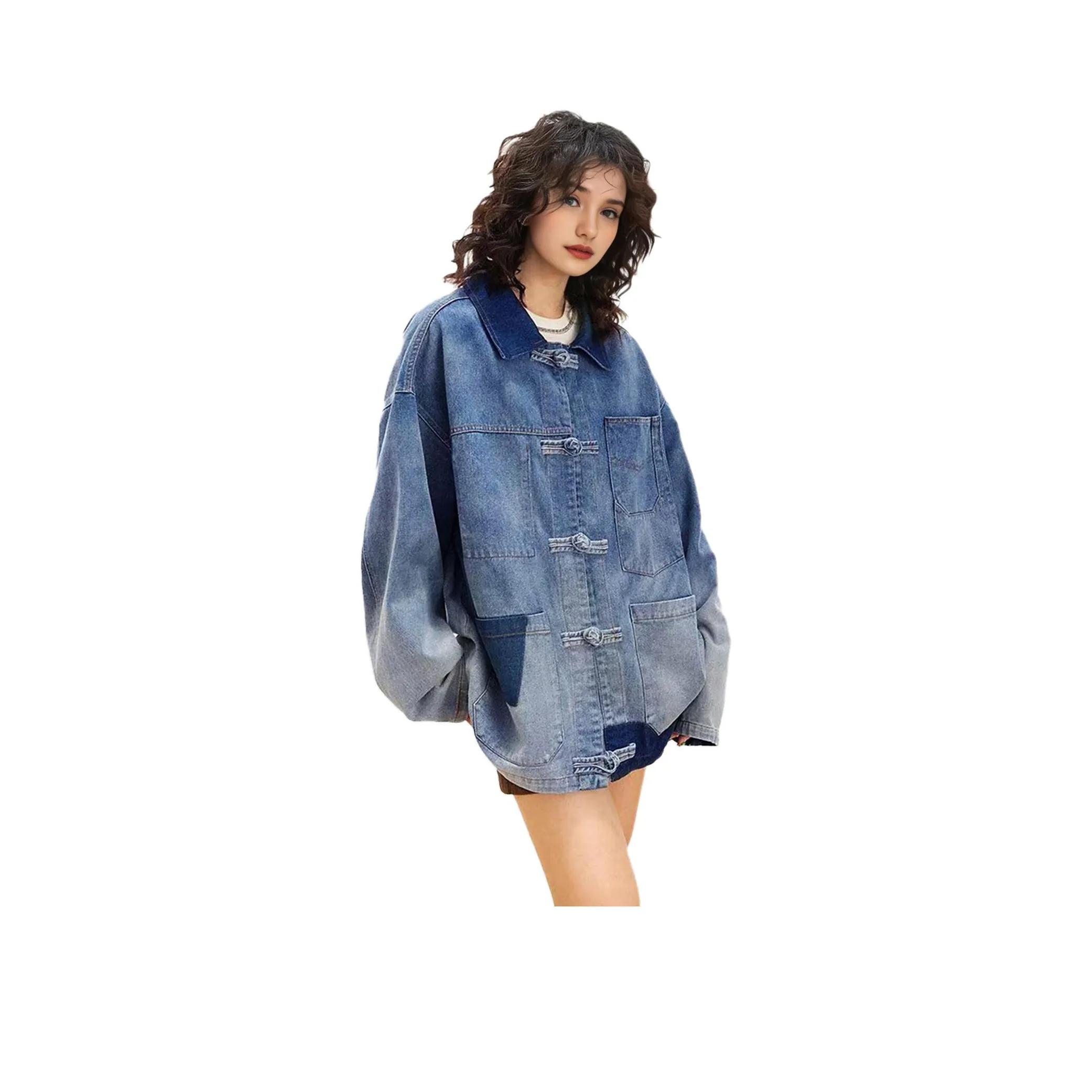 PISYPOX Синий Унисекс Джинсовые куртки