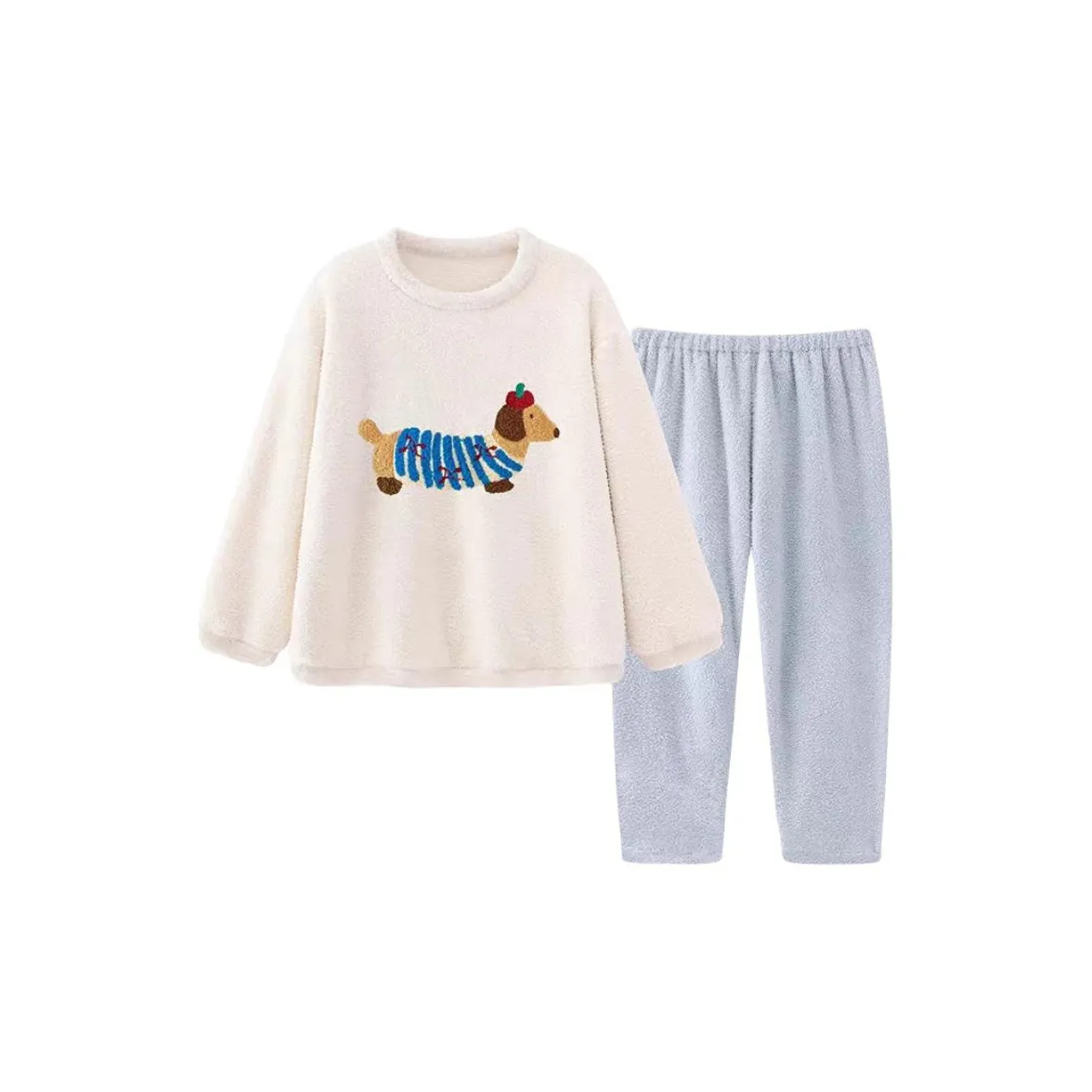 MIMOSA CHUR Утепленный флисовый комплект пижам в цвете "Коралловый флис" с волшебным цветом женский