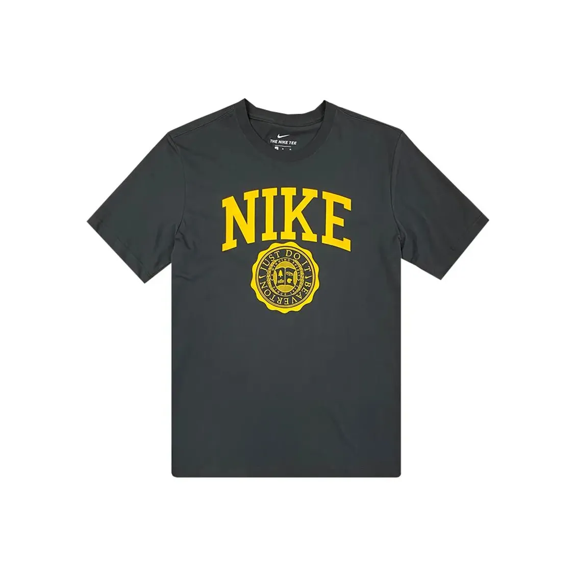 Nike Черный Серый Цвет Мужская Футболка