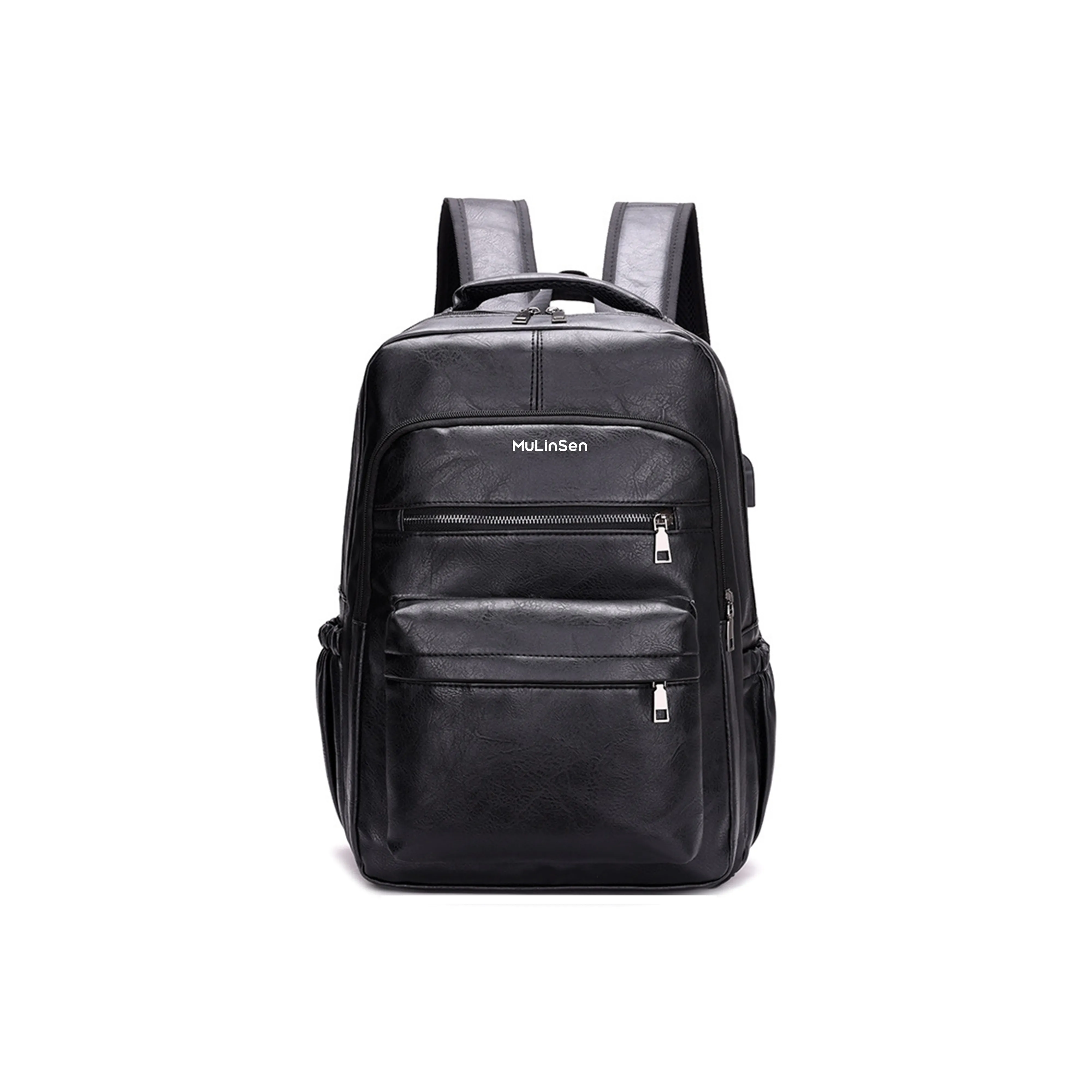 Mulinsen ПУ (полиуретан) Рюкзак Путешествие Сумка Стандартная Унисекс Черный