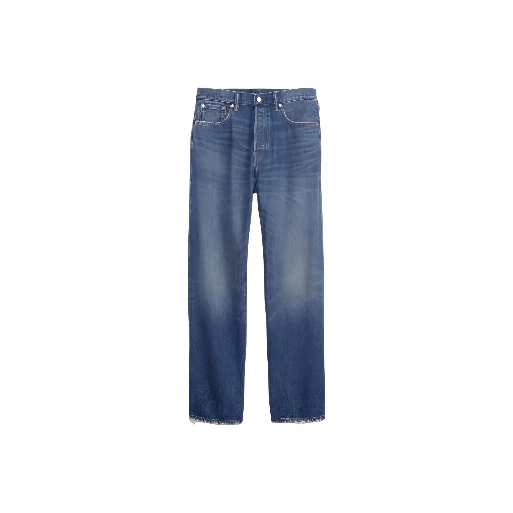 GAP совместный бренд Темные промытые унисекс джинсы