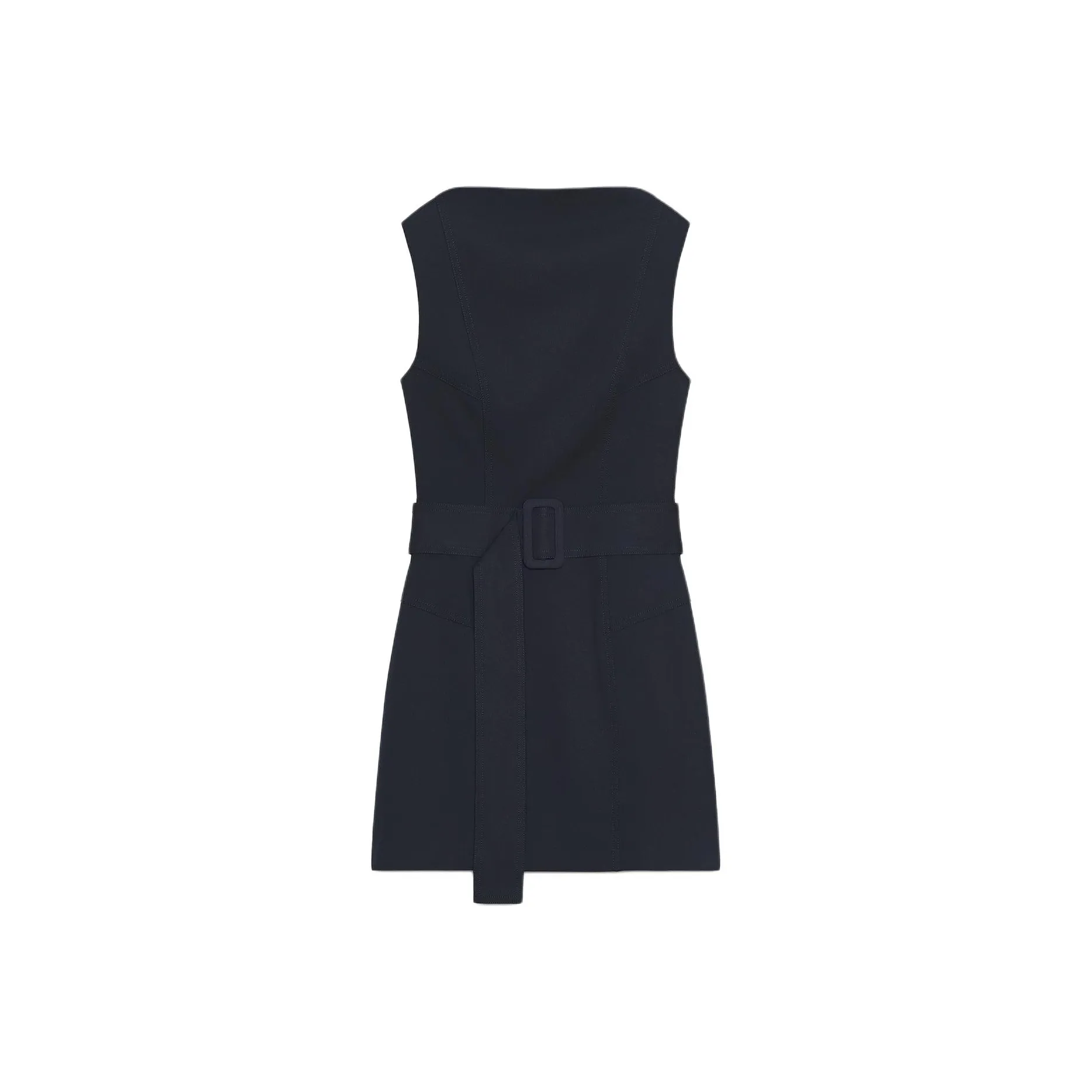 ZARA Глубокий морской синий Женские Платья без рукавов