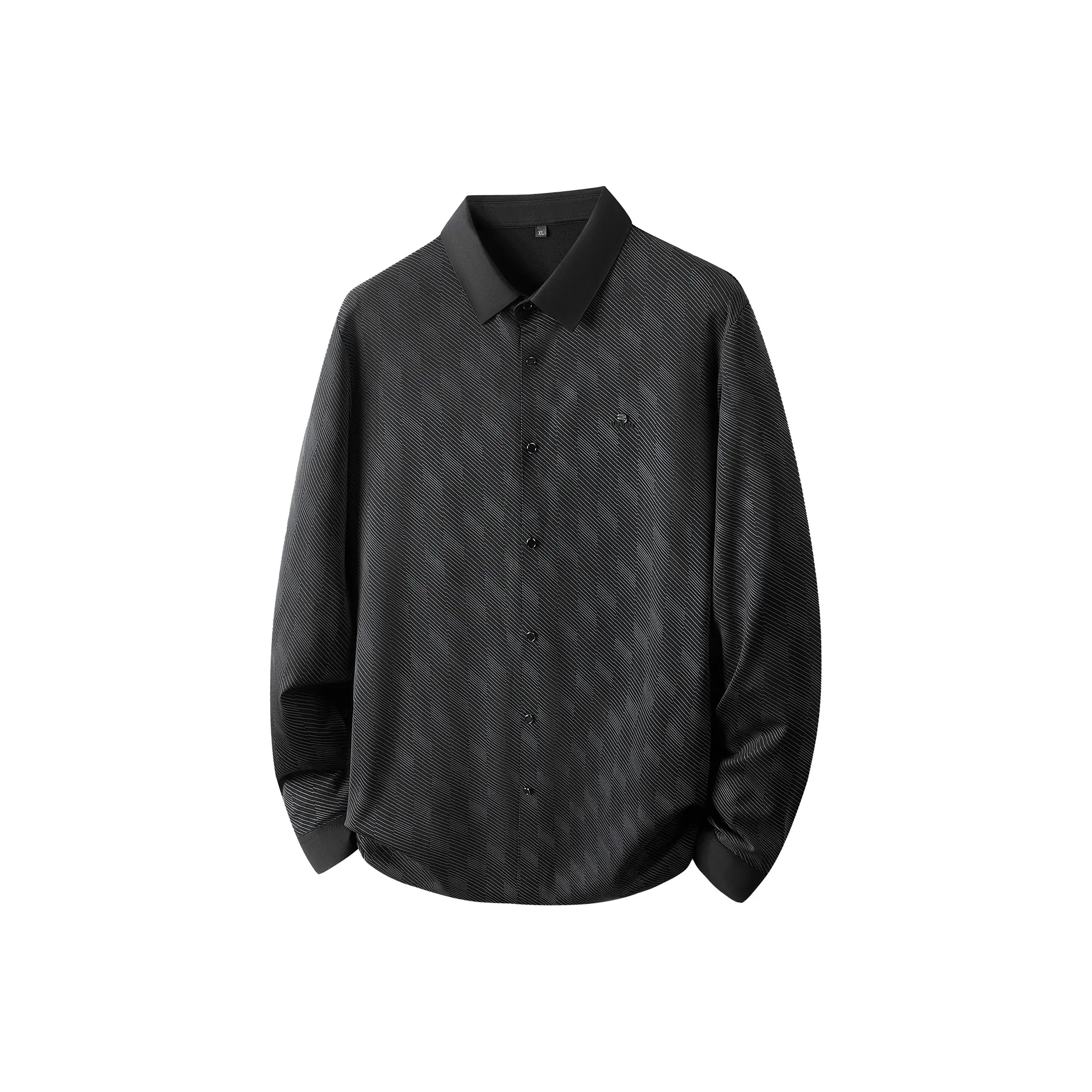 BAISHENGHU Мужские черные рубашки