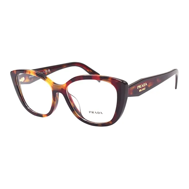 PRADA Пластиковая оправа Кошачий глаз OPTICAL Очки Женские Черепаховый
