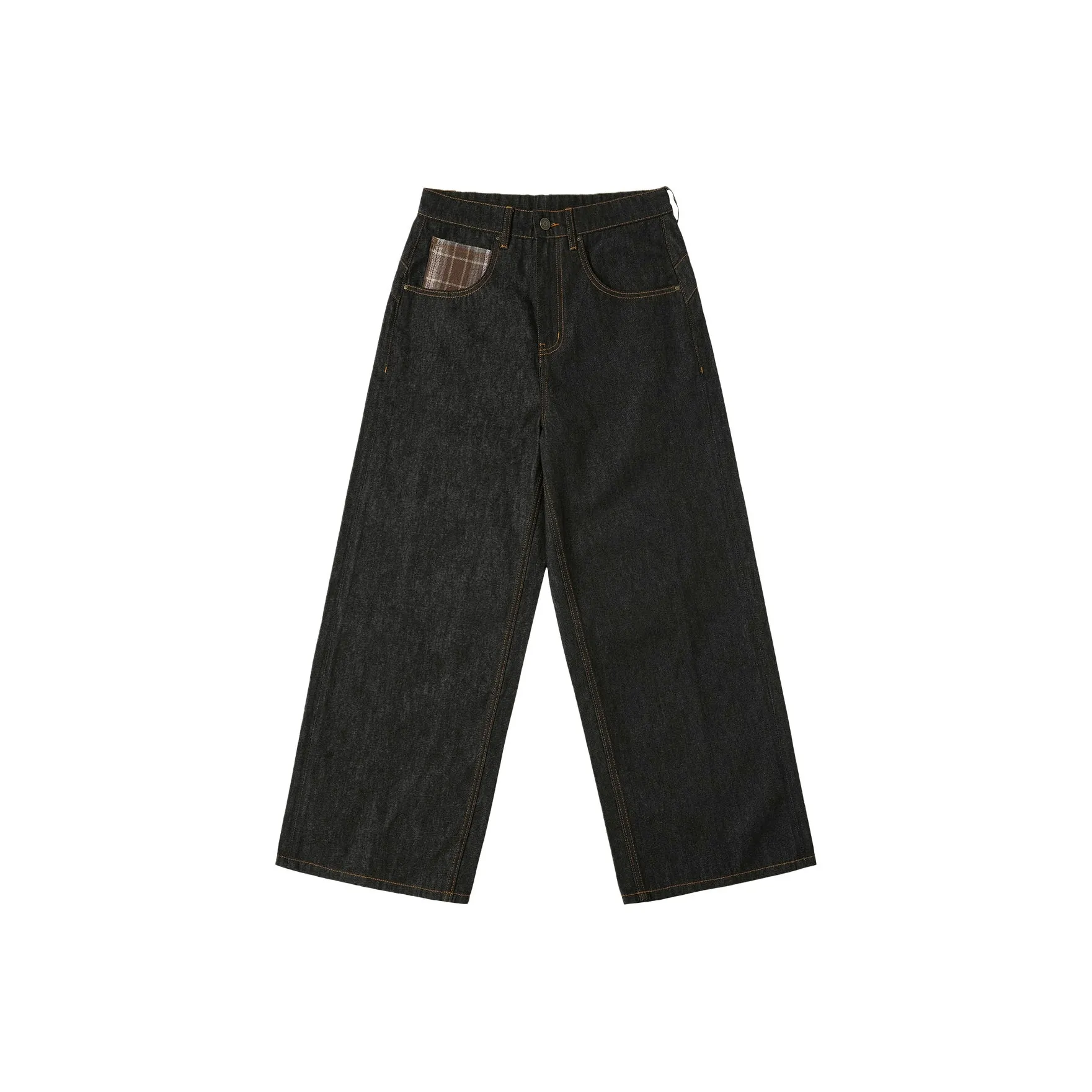 WHOOSIS Черный Оригинальный Джинсовый Унисекс Джинсы