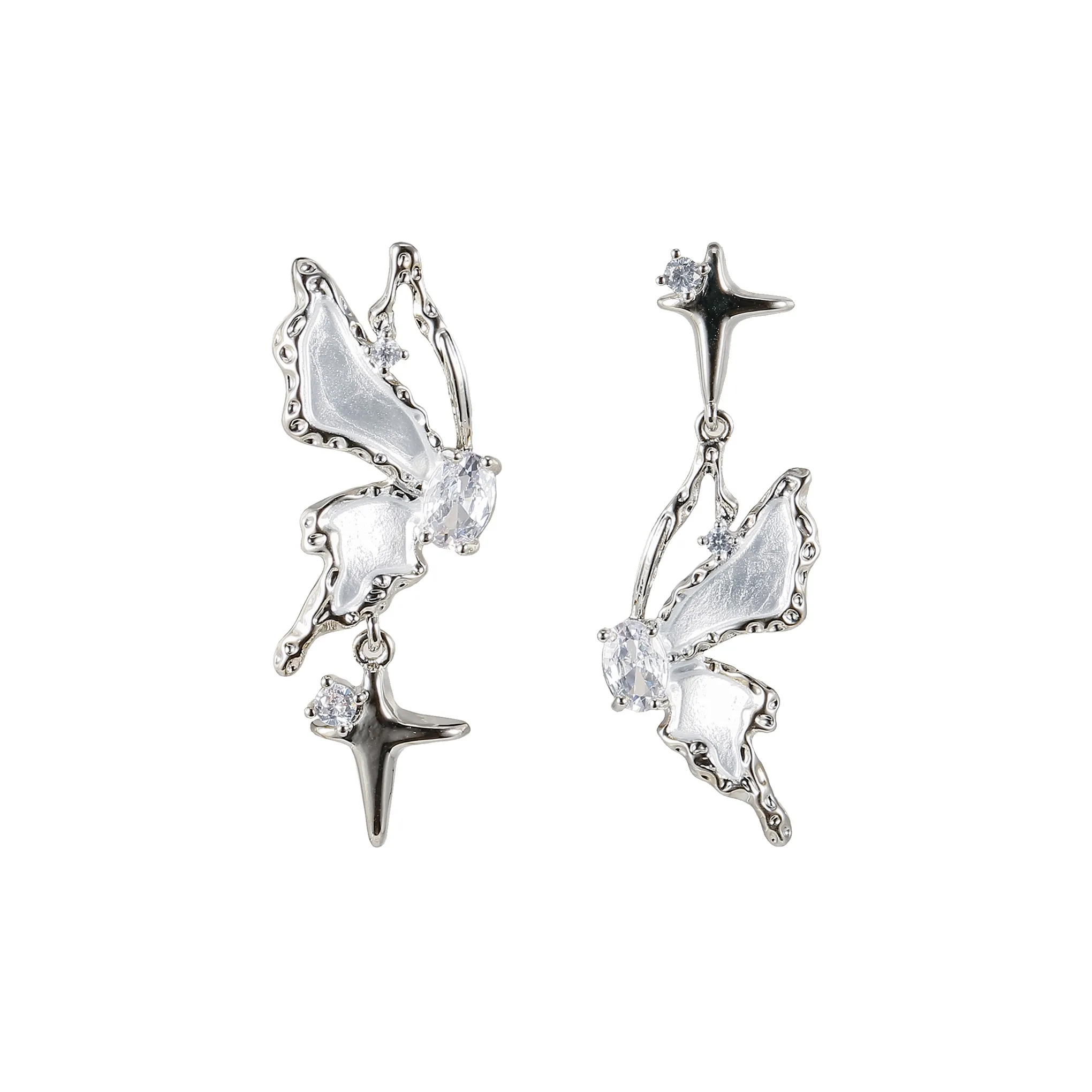 YOUWEI Циркон Эксклюзивный Дизайн Премиум Fashion Versatile Трендовый Интернет Instagram Серьги Женские