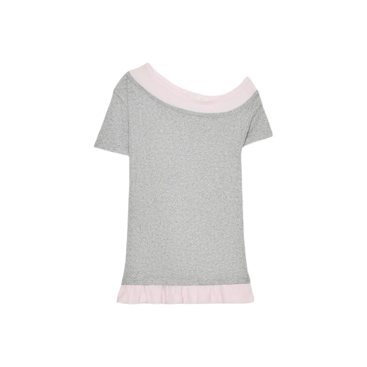 ZARA Зебра с принтом серые женские T-рубашки