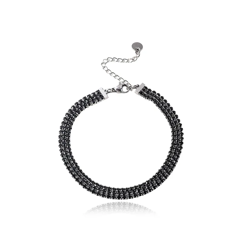 FOREVER MELODY Браслеты из титанового стального сплава Мужской Черный