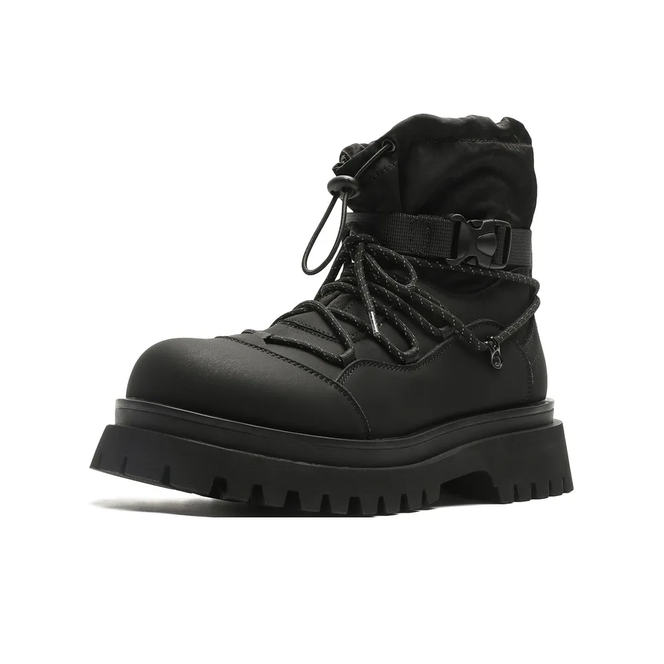 V05 Байкер Высокий Топ Обувь Outdoor Travel Рабочие ботинки Коммутирование Альпинизм Платформа визуально увеличивает рост Ботинки Мужской