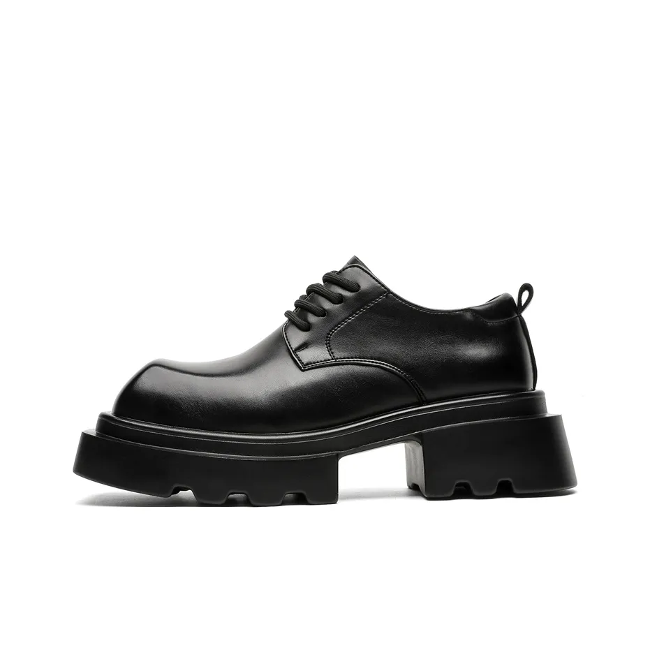 MUYI Нишевый Премиум Feel увеличивающий высоту кружевной с эффектом "вверх" повседневная формальная обувь для поездок обувь с крылышками Derby мужская