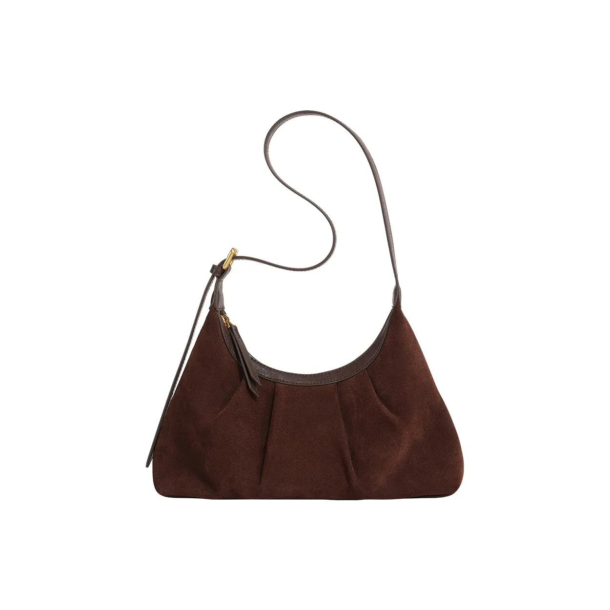 Miao Di Сумка через плечо из коровьей кожи обычная женская винтажный коричневый