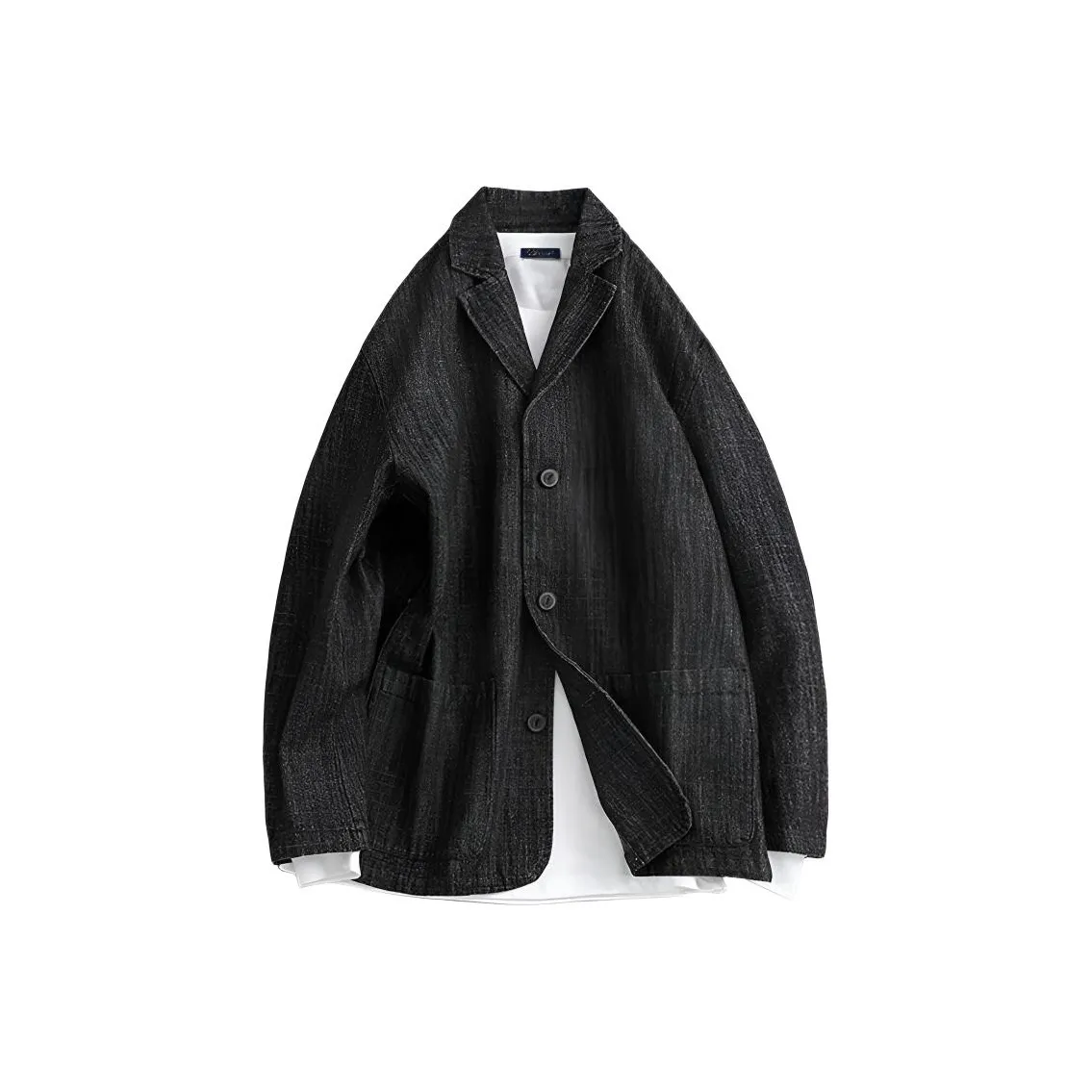 SLLAVIF Черные Мужские Джинсовые Куртки