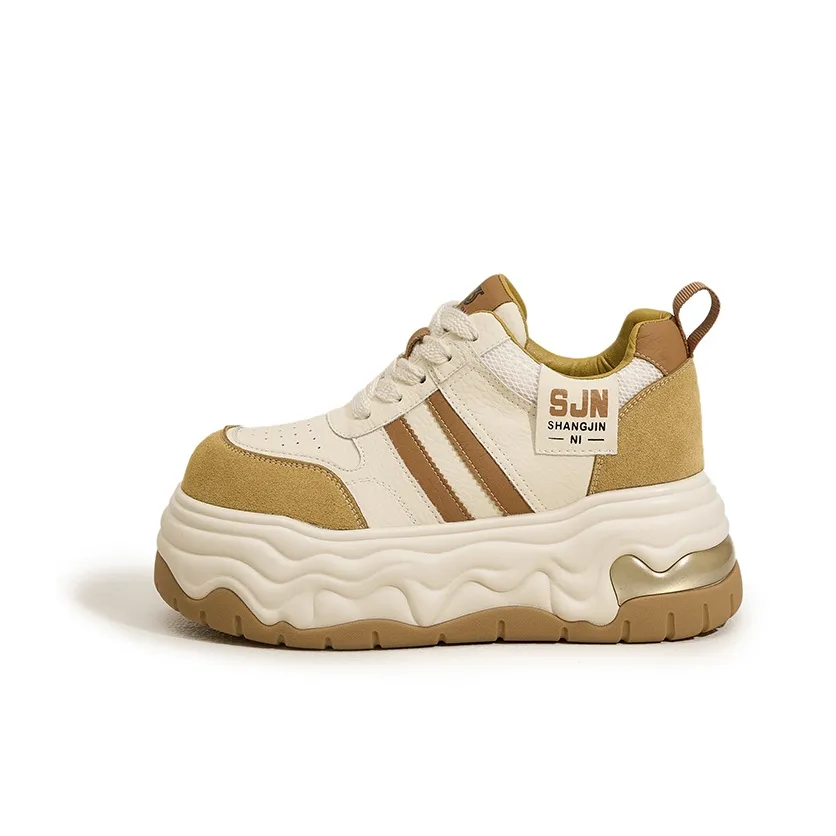 Milan Love Song Амортизация Высота Увеличение Устойчивость к Износу Низкий Топ Немецкие Армейские Кроссовки Женские