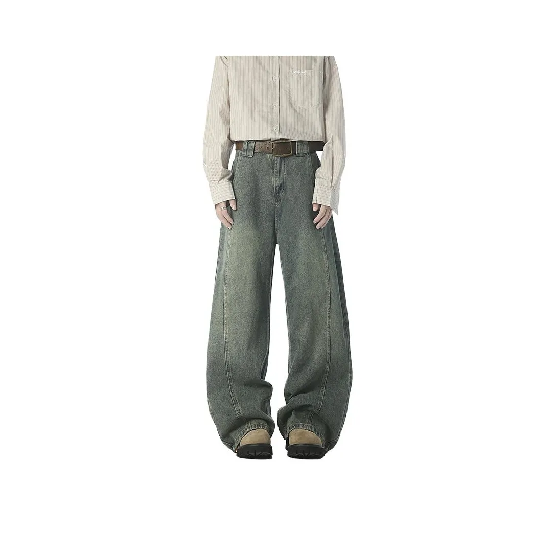 CHAOZHANGGUI Ностальгический синий Мужские Джинсы