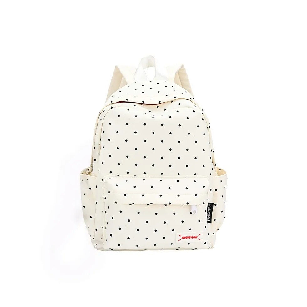 Kewuku Ткань Рюкзак Женский Белый Черный