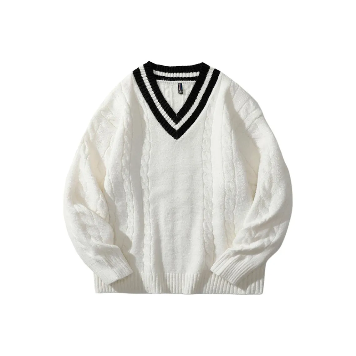 CariteSport Деловой повседневный стиль V-образный вырез Свитер Трикотаж Мужской